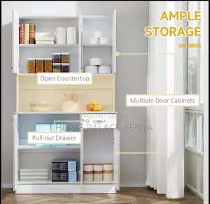 Kitchen Cabinet: High Capacity Freestanding Kitchen Cabinet