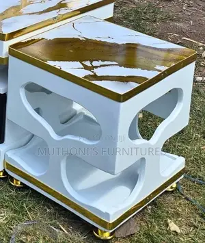 Marble White Stool
