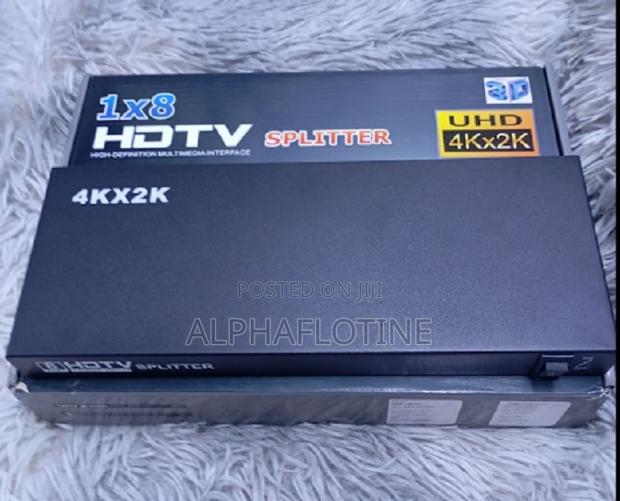 Audio/Video Device 1x8 HDTV Splitter With Uhd 4kx2k 3d