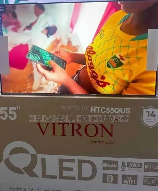 Vitron 55 Smart Qled Android Frameless Stunning Qled Visual Experie