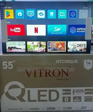 Vitron 55 Inch Qled Smart Android Entertainment Hub