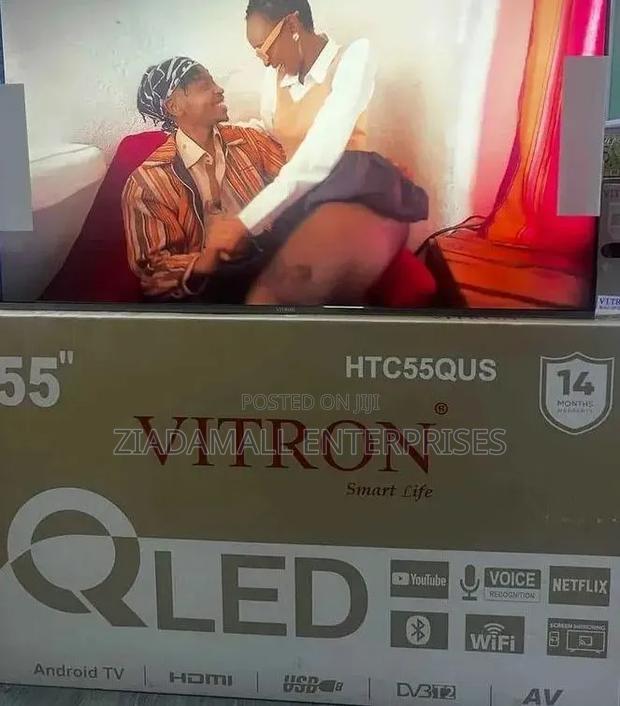 Vitron Tv 55 Inch Qled Sleek Frameless Design With Powerful Performanc
