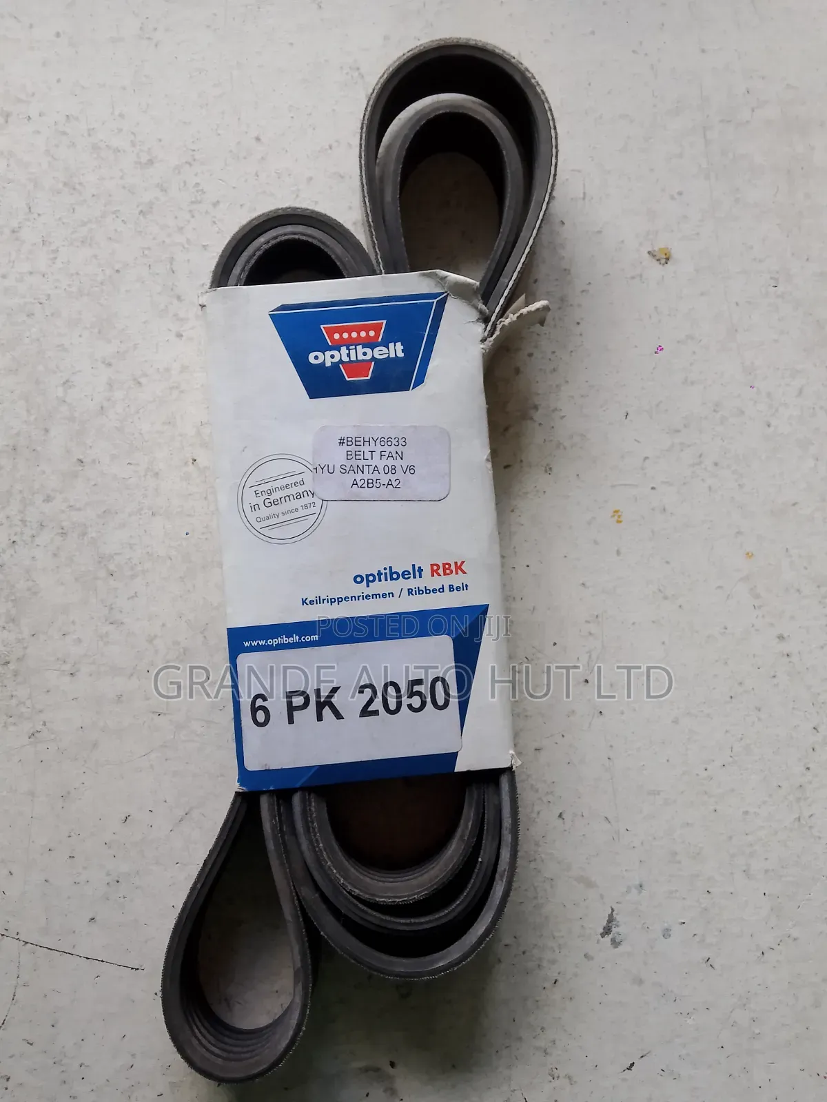 Fan Belt Hyundai Santa Fe 2008 V6 (Optibelt Brand)