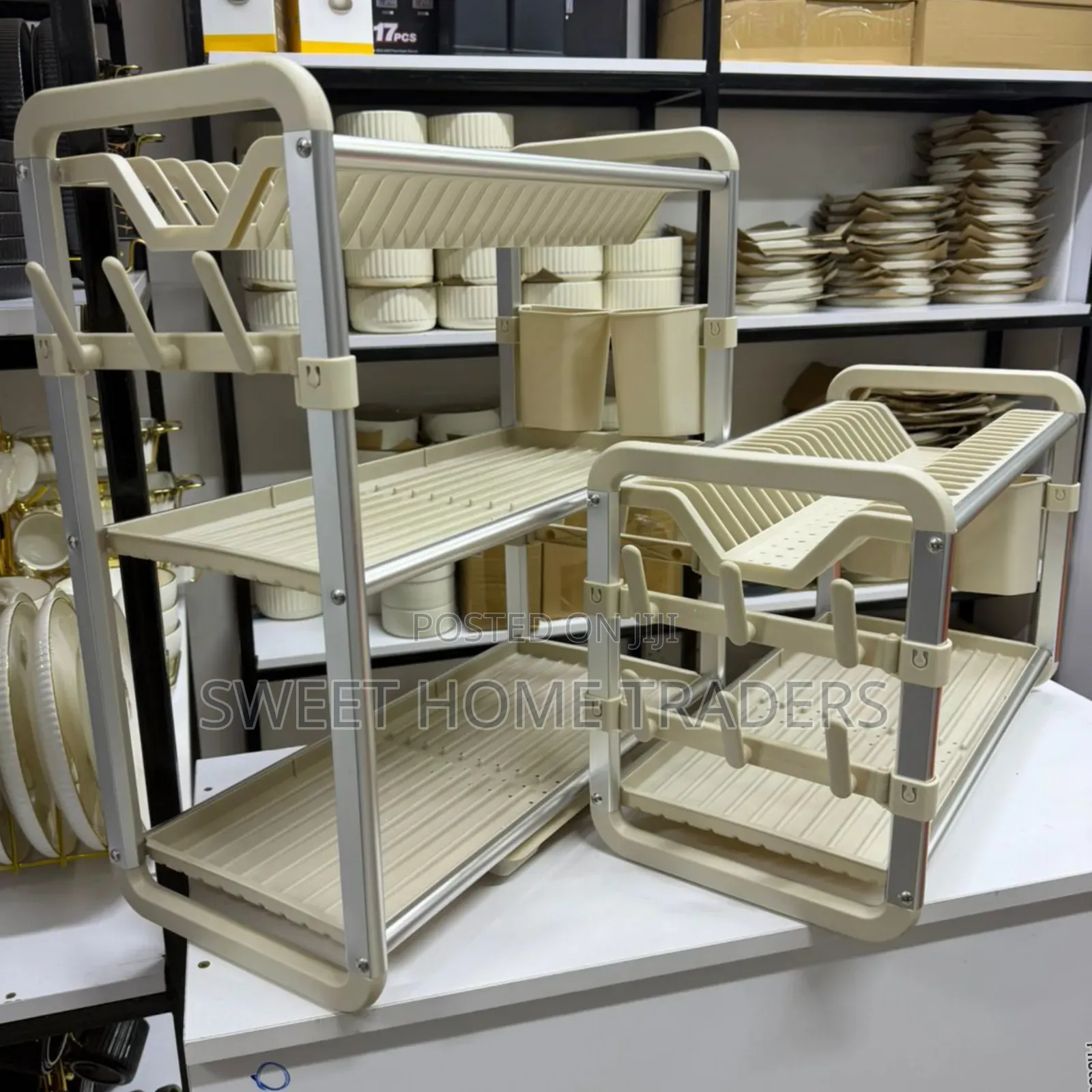 3 Tier Aluminium Dish Drainer Rack