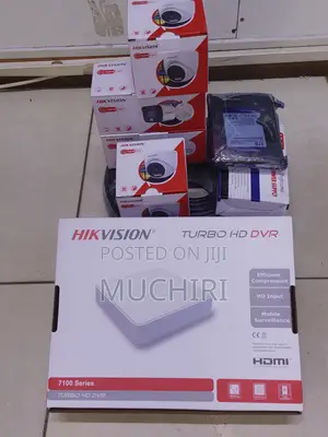 CCTV Kit Hikvision 4 Channel Cameras Smart Hybrid