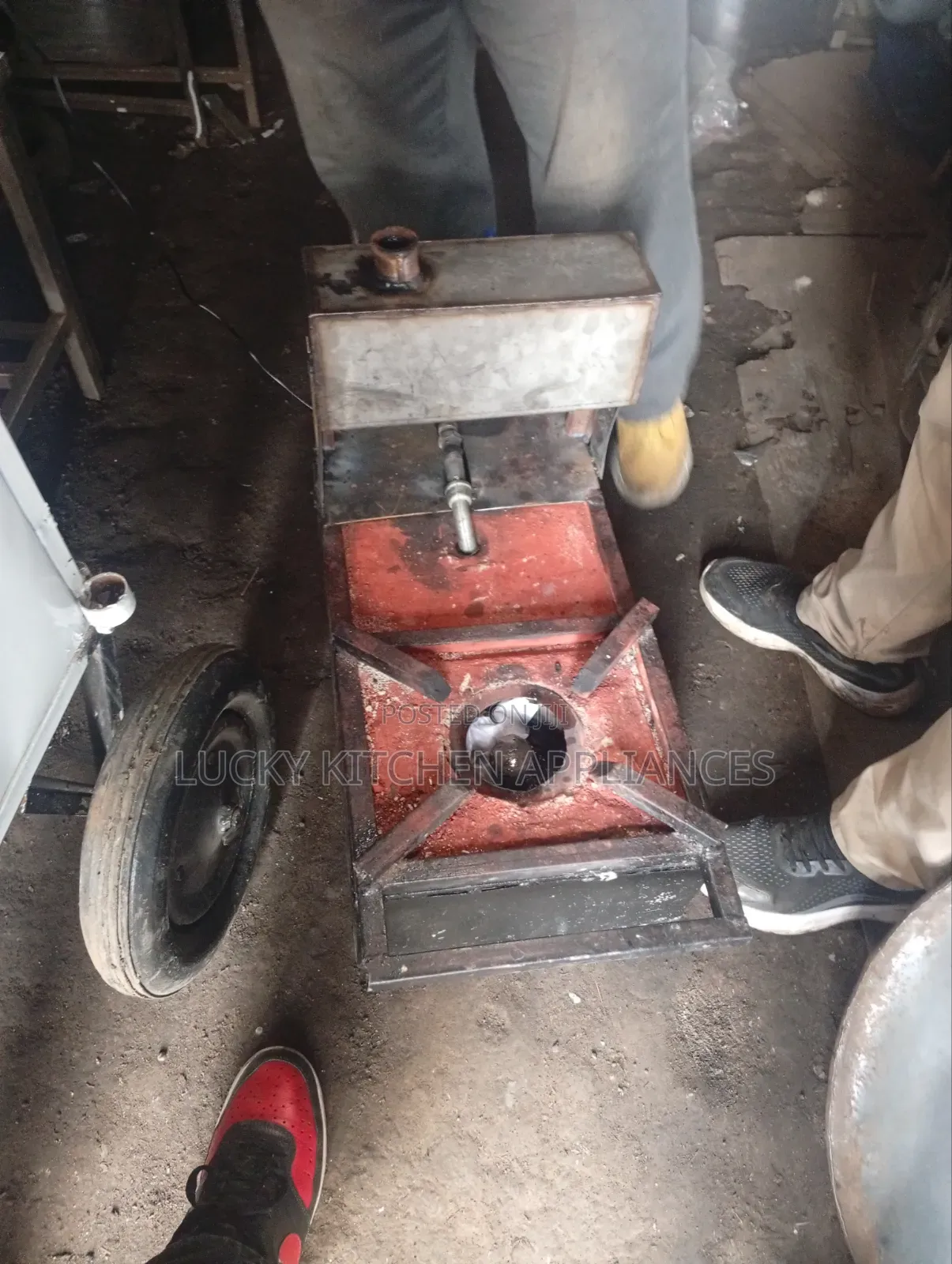 Quality Mild Steel High Pressure Single Burner It Use Used Oil.