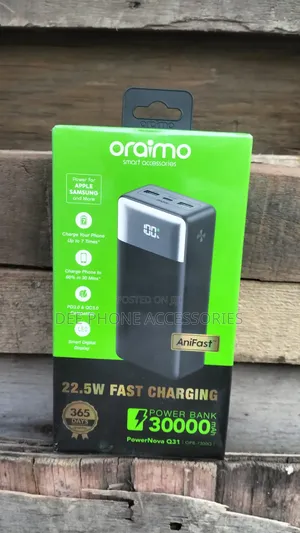 New Oraimo 30000mah Super Fast Power Bank