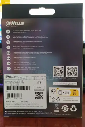 Dahua 1tb Ssd, 2.5 Inch Sata - Dhi-SSD-C800as1tbss