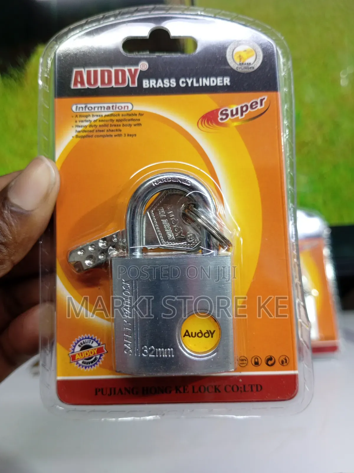 Auddy 32mm Padlock With Doted Keys