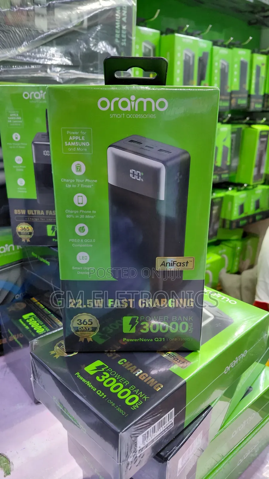 Oraimo 22.5w Powernova Q31(Opb-7300q) Power Bank.