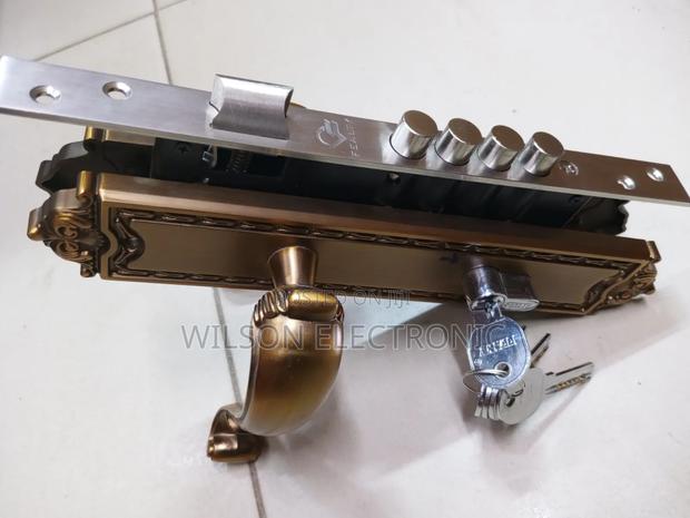 Metallic Iron Door Lock. Mae Fealty 4 Pin