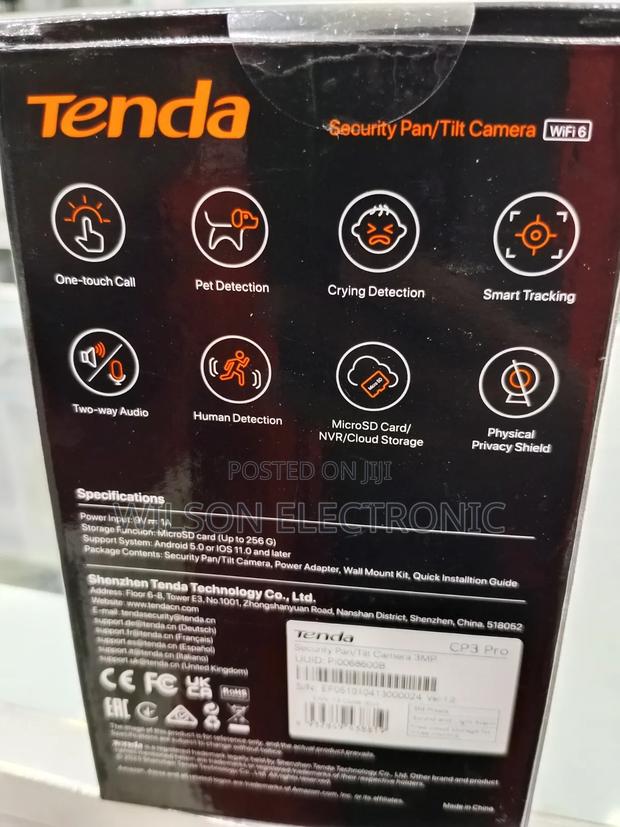 Tenda Security Pan/Tilt Camera. Cp3 Pro - thumbnail 2