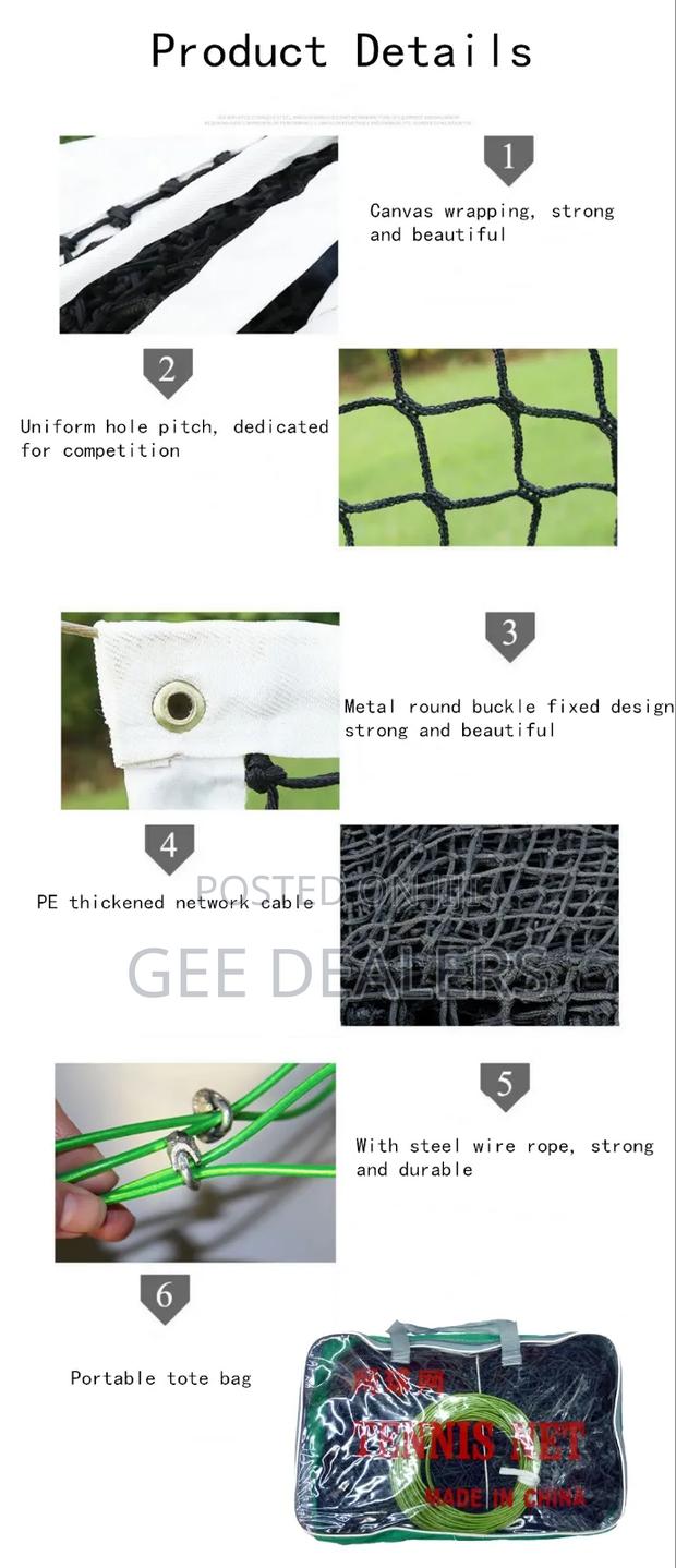 Standard Size Lawn Tennis Net, - thumbnail 3