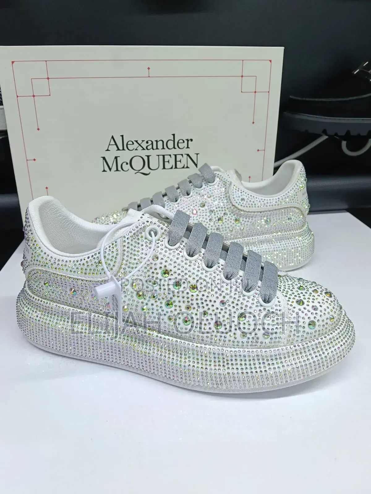Alexander McQueen White Crystal_galaxy__ _Glitter_