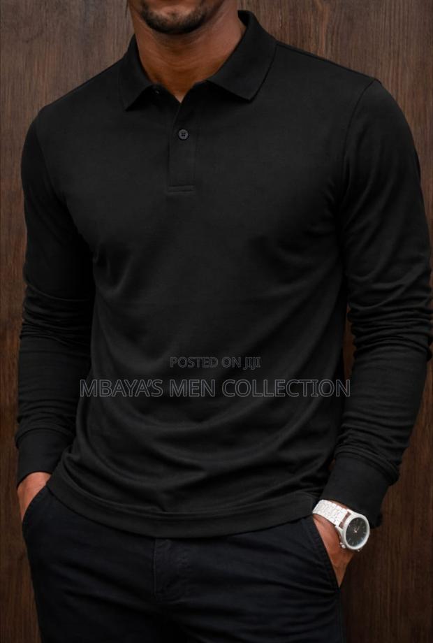 Men’S Long Sleeve Polo Shirts - thumbnail 2