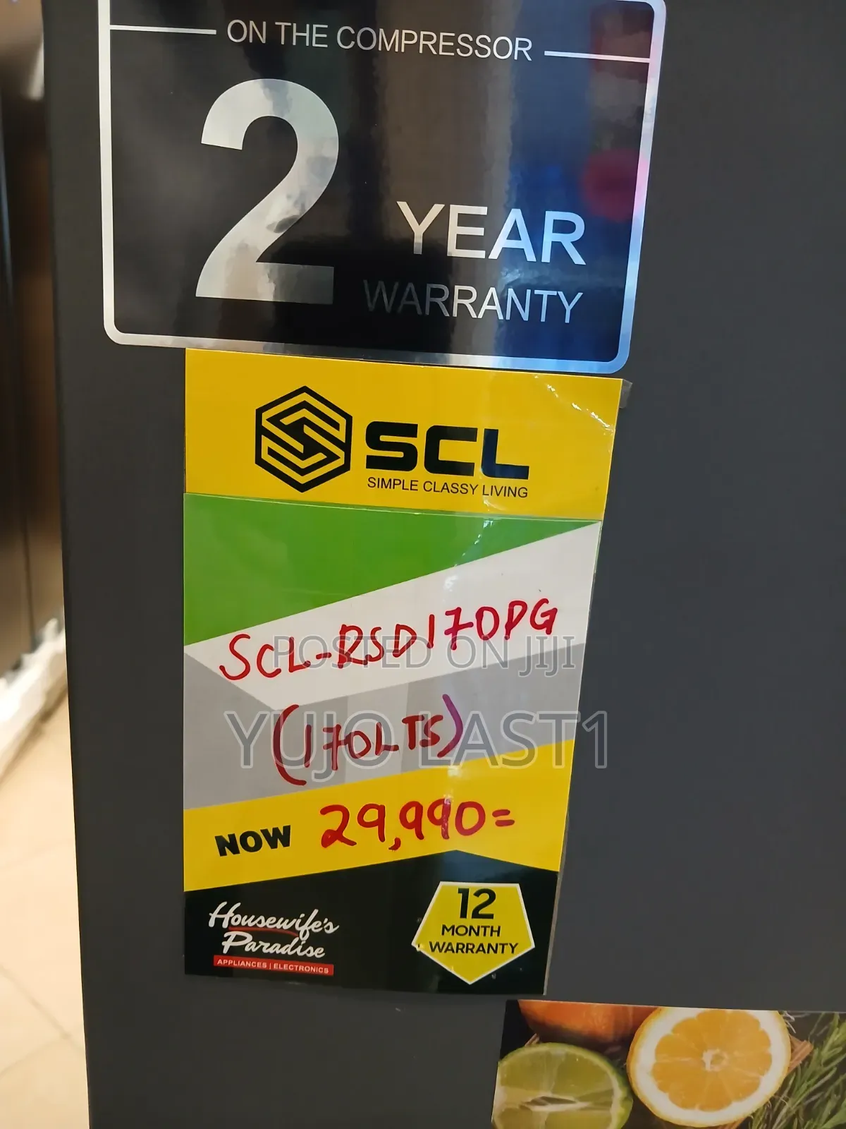 SCL 170ltr Single Door Refrigerator Pebble Grey SCL-Rsd170pg