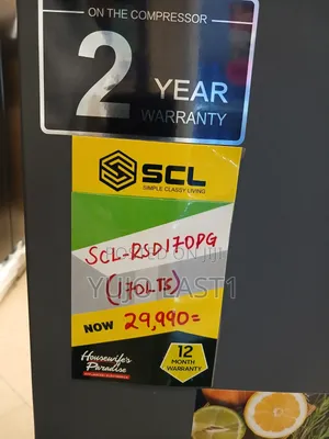 SCL 170ltr Single Door Refrigerator Pebble Grey SCL-Rsd170pg