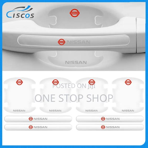8pc Nissan Branded Door Handle Scratch Guards From Nails, Keys