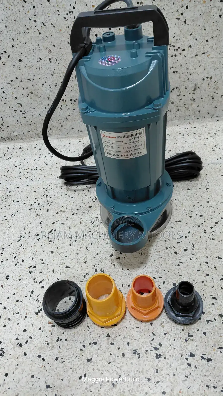 Premier 2" 1100w Dc Submersible Water Pump 72v 35m3/Hr