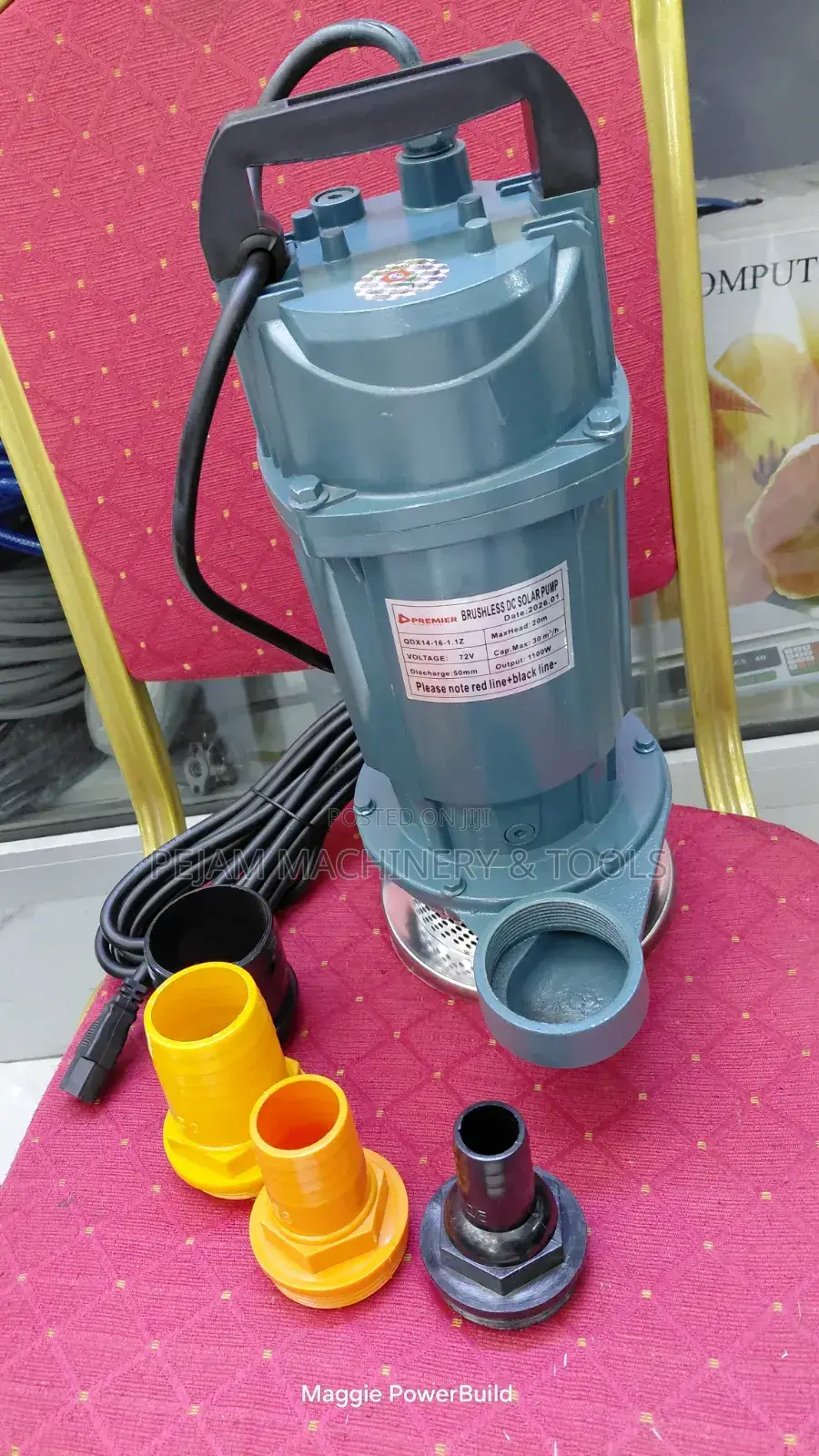 2" Premier Brushless Dc Solar Pump (Model: Qdx14-16-1.1z) 30m3/Hr