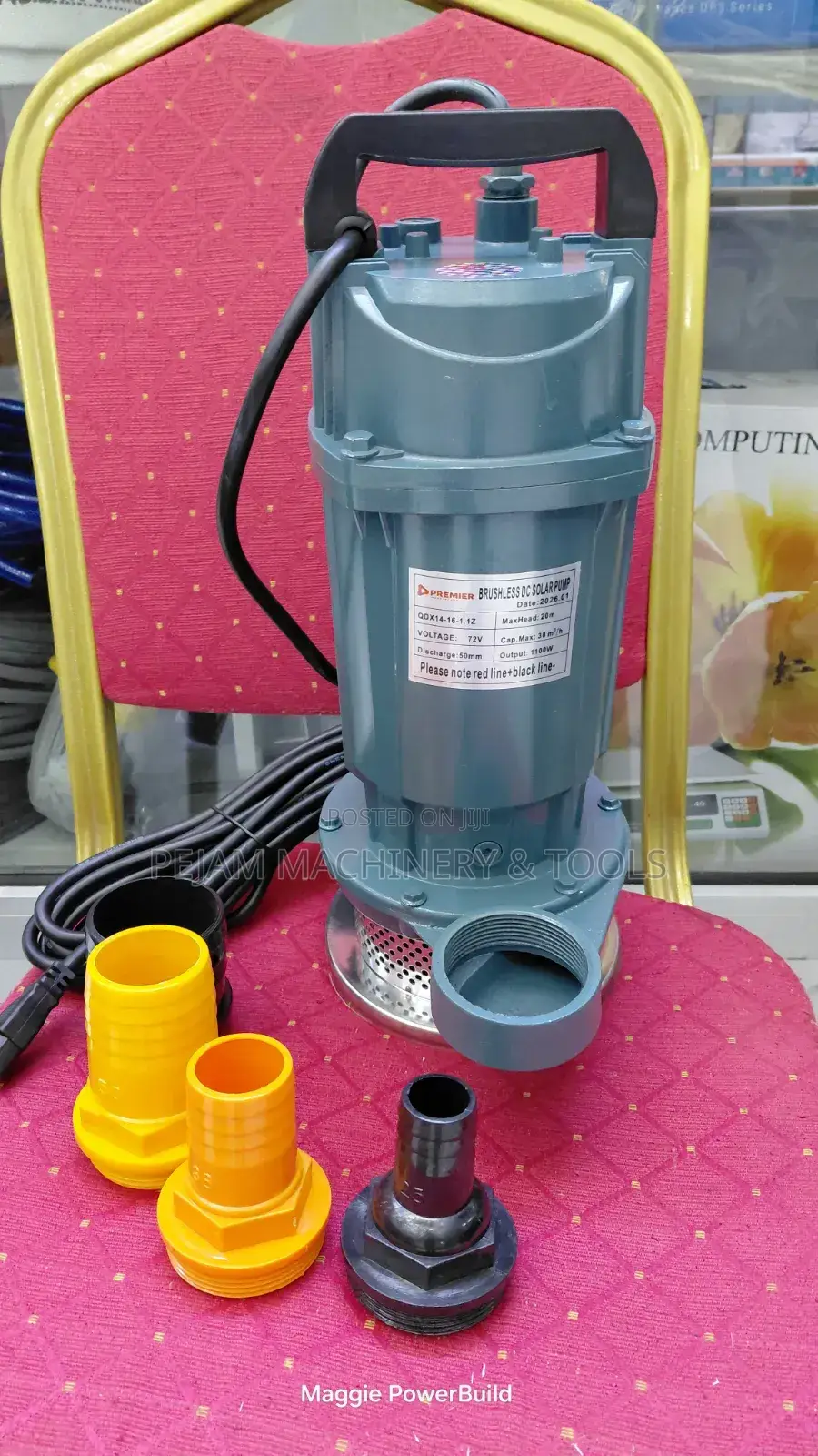 2" Premier Brushless Dc Solar Pump (Model: Qdx14-16-1.1z) 30m3/Hr