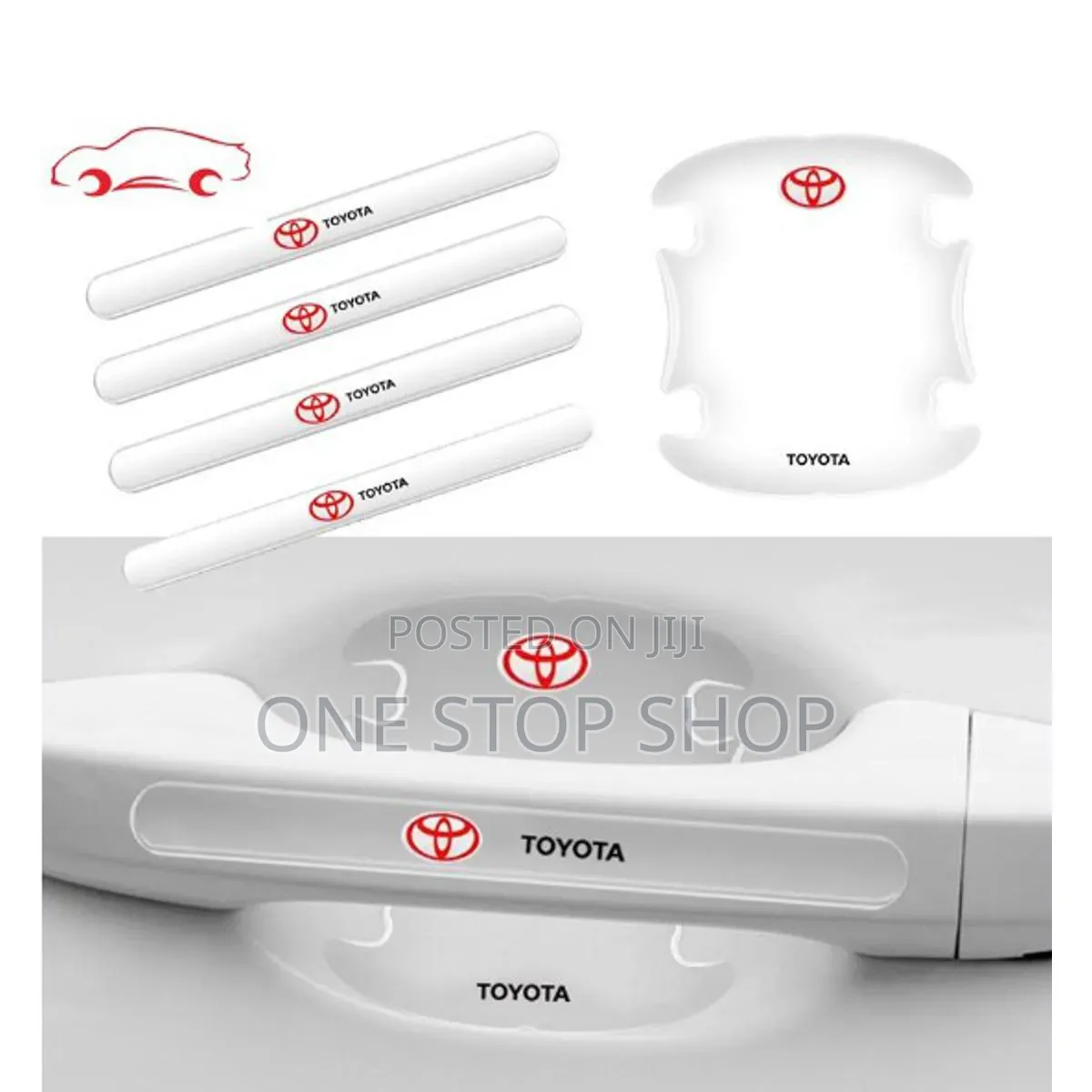 8pc Toyota Clear Invisible Material Shield Against Paint Damage