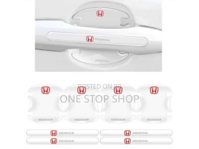 8pc Honda Clear Invisible Self Adhesive Door Handle Waterproof Sticker