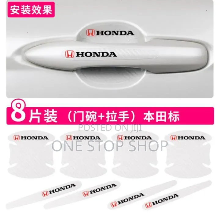 8pc Honda Door Handle Film Prevent Daily Paint Door Contact Wear Tear