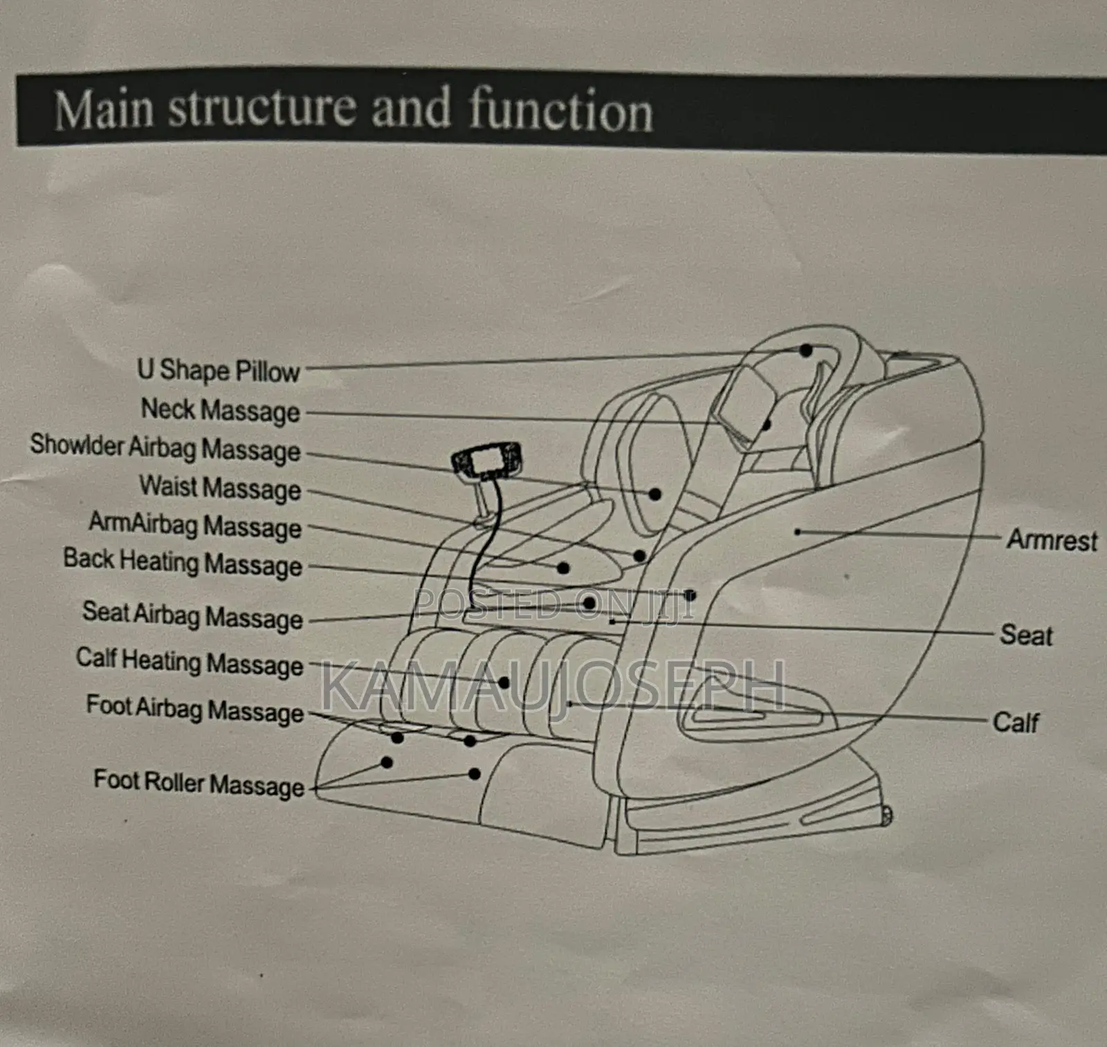 Multifunctional Full Body Massage Chair Seat