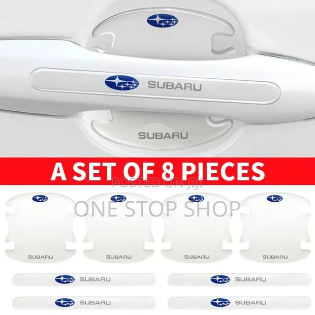8pc Subaru Clea Qualit Silicone Durable Invisible Door Handle Stickers