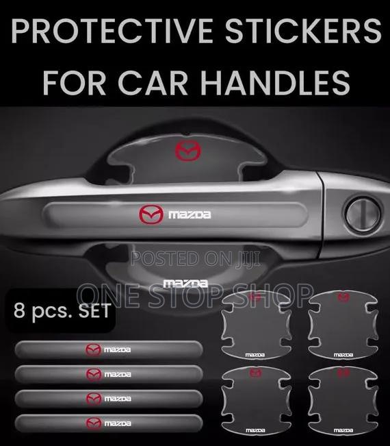8pc Set Mazda Clear Branded Door Handle Protective Handle Film Kit