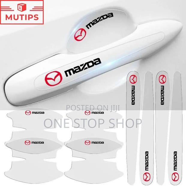 8pc Set of Protective Stickers for Mazda Car Handles Bowl