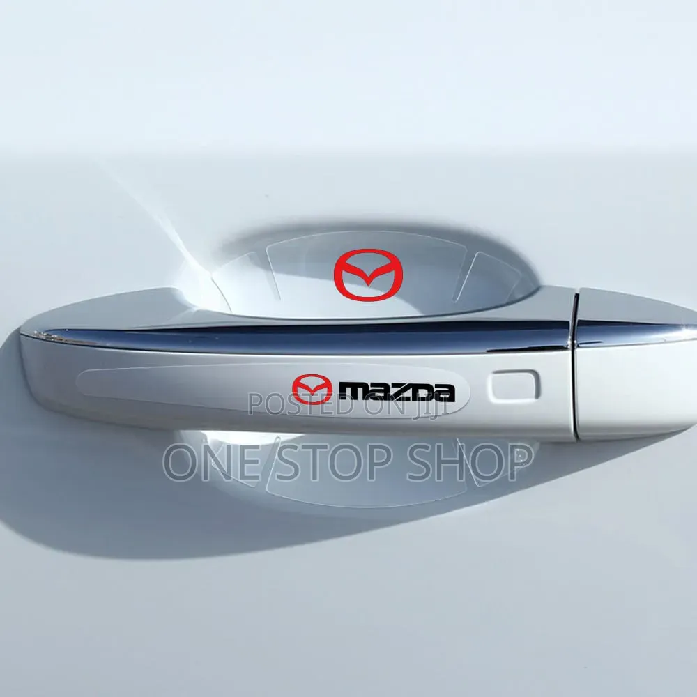 Clear Mazda Logo Door Handles Bowl Water,Scratch,Wear Resistant Sticke