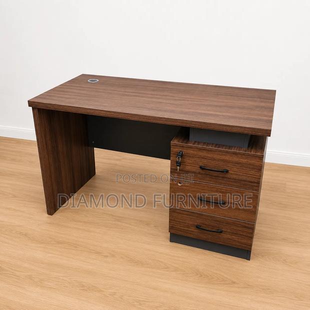 120cm Modern Home Office Desk With Drawers | Computer Study Table - main view