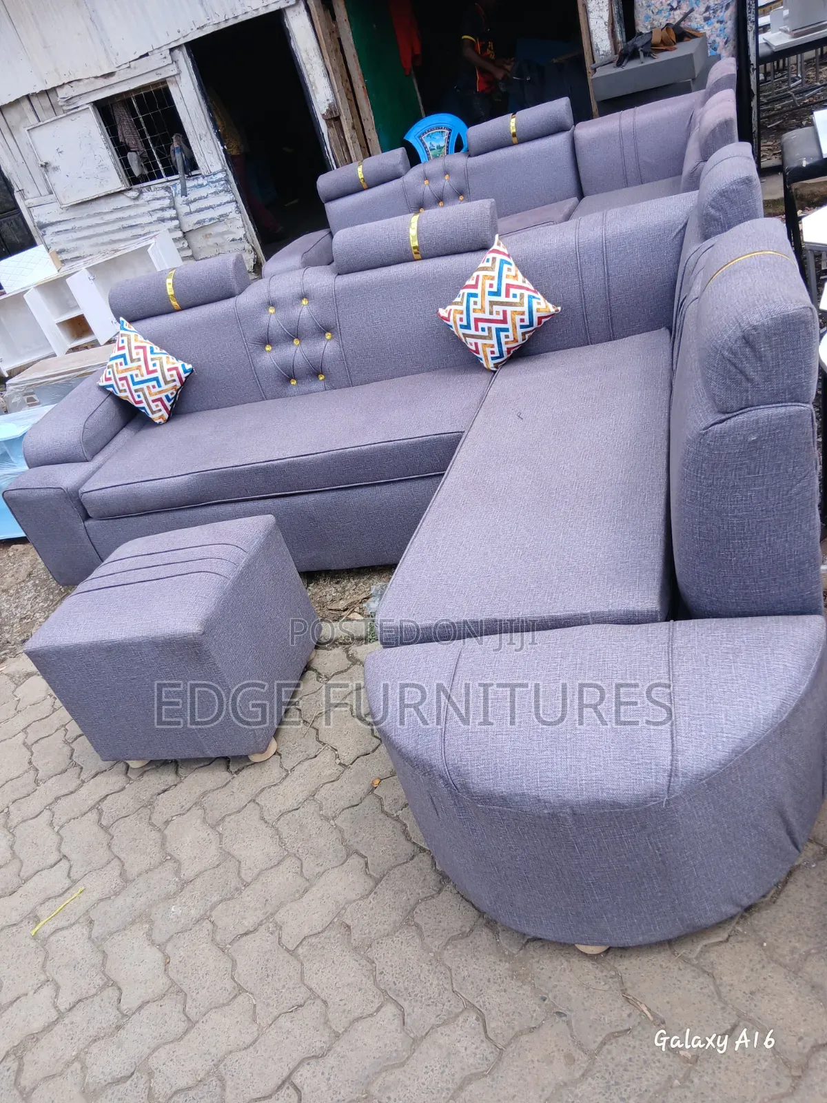 Velvet Coner Seat Sofa for Sale