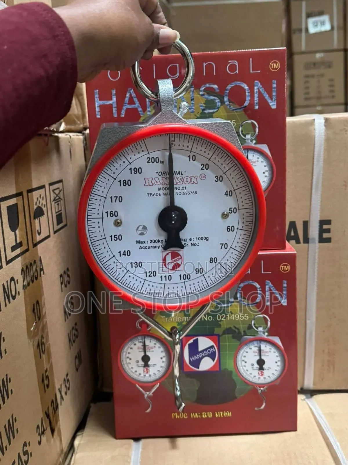 200kg Original Hanson Mechanical Hanging Scale