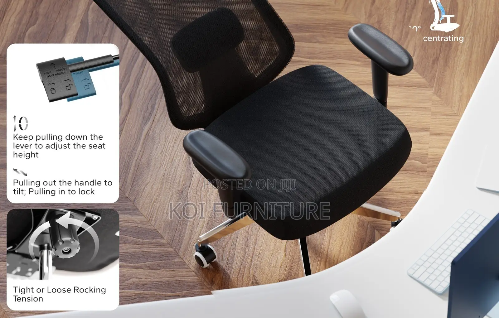 Office Cairs; Aeroflex Orthopedic Ergonomic Office Seat With High Back