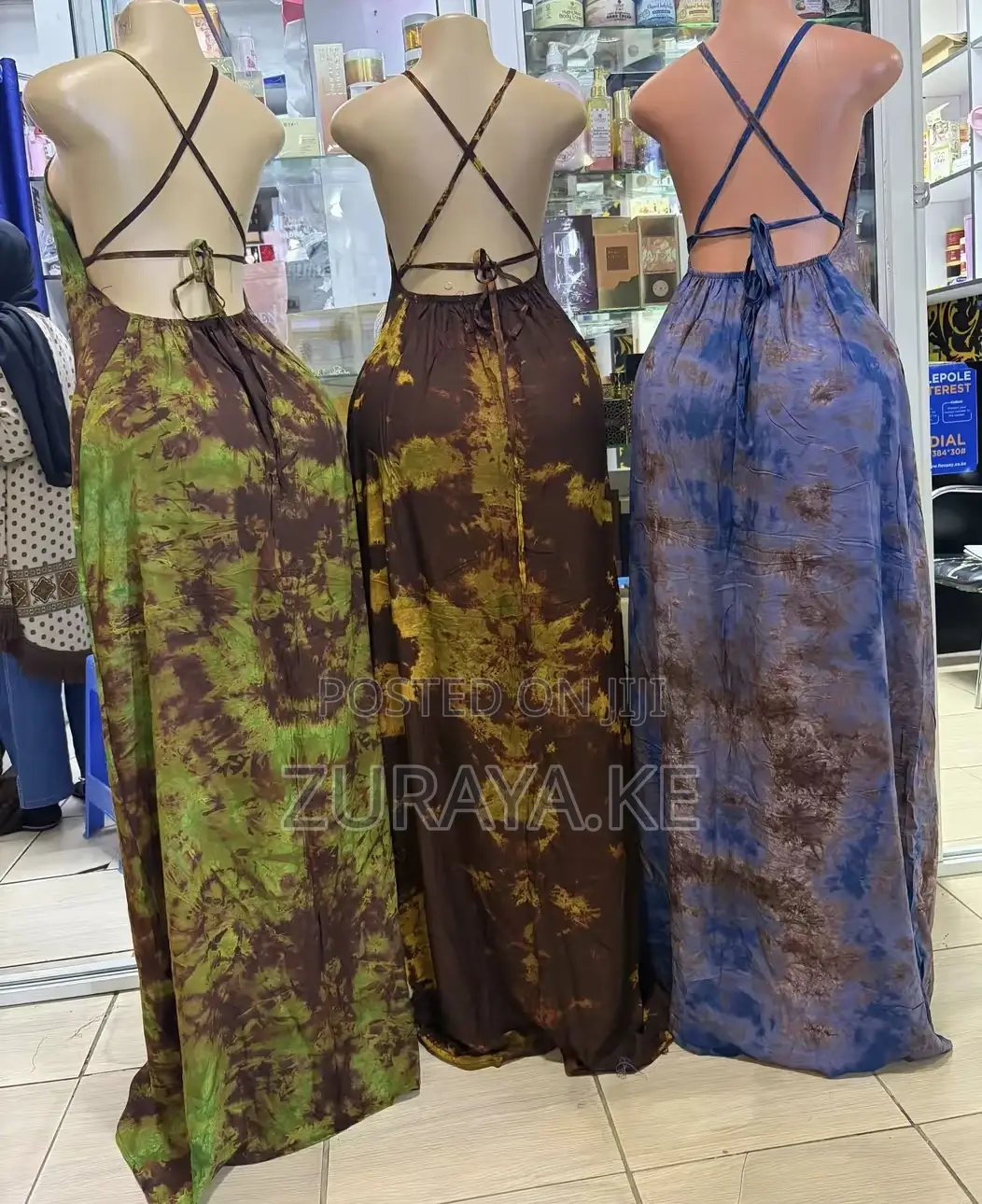 Backless Dera-Green,Peach