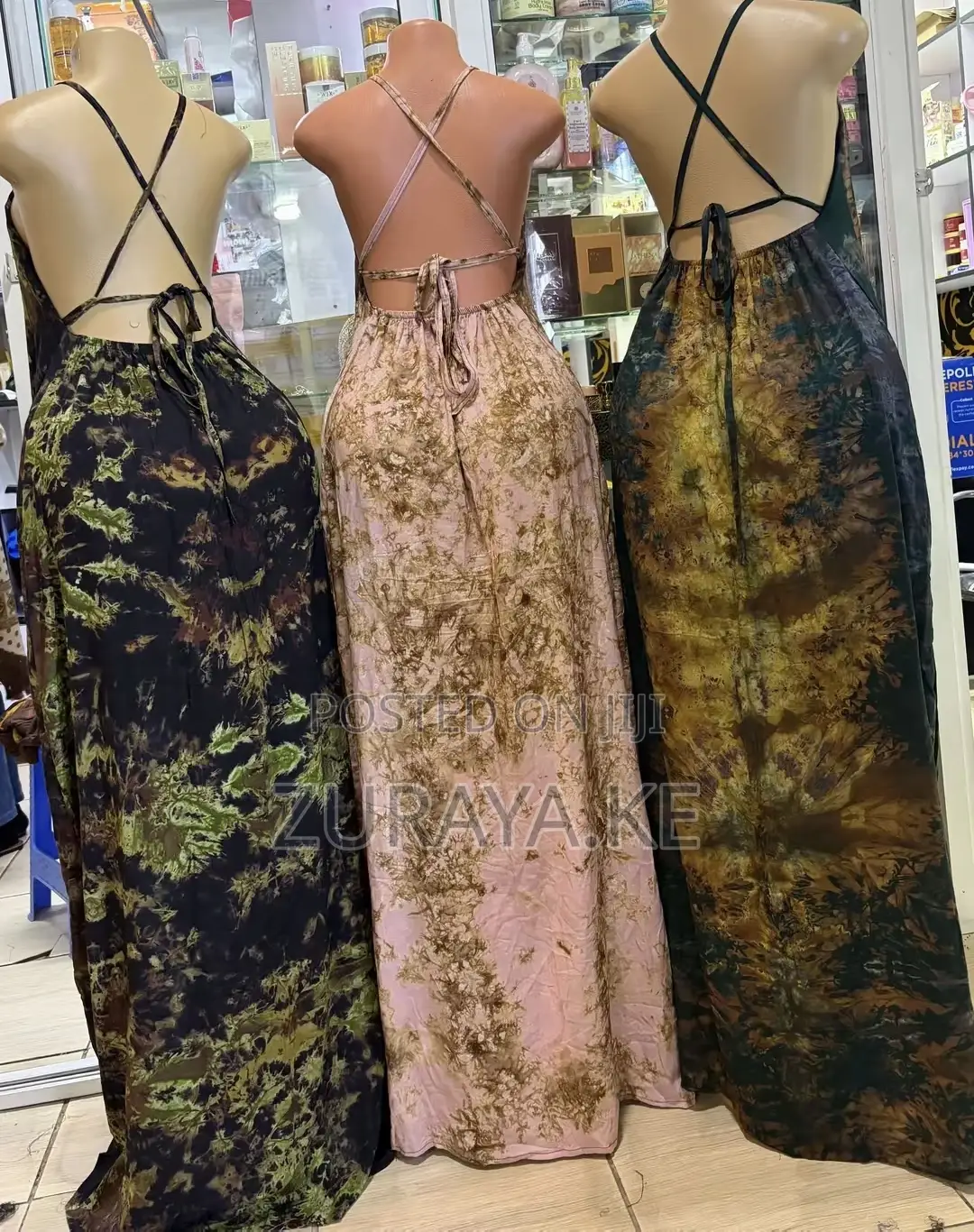 Backless Dera-Green,Peach