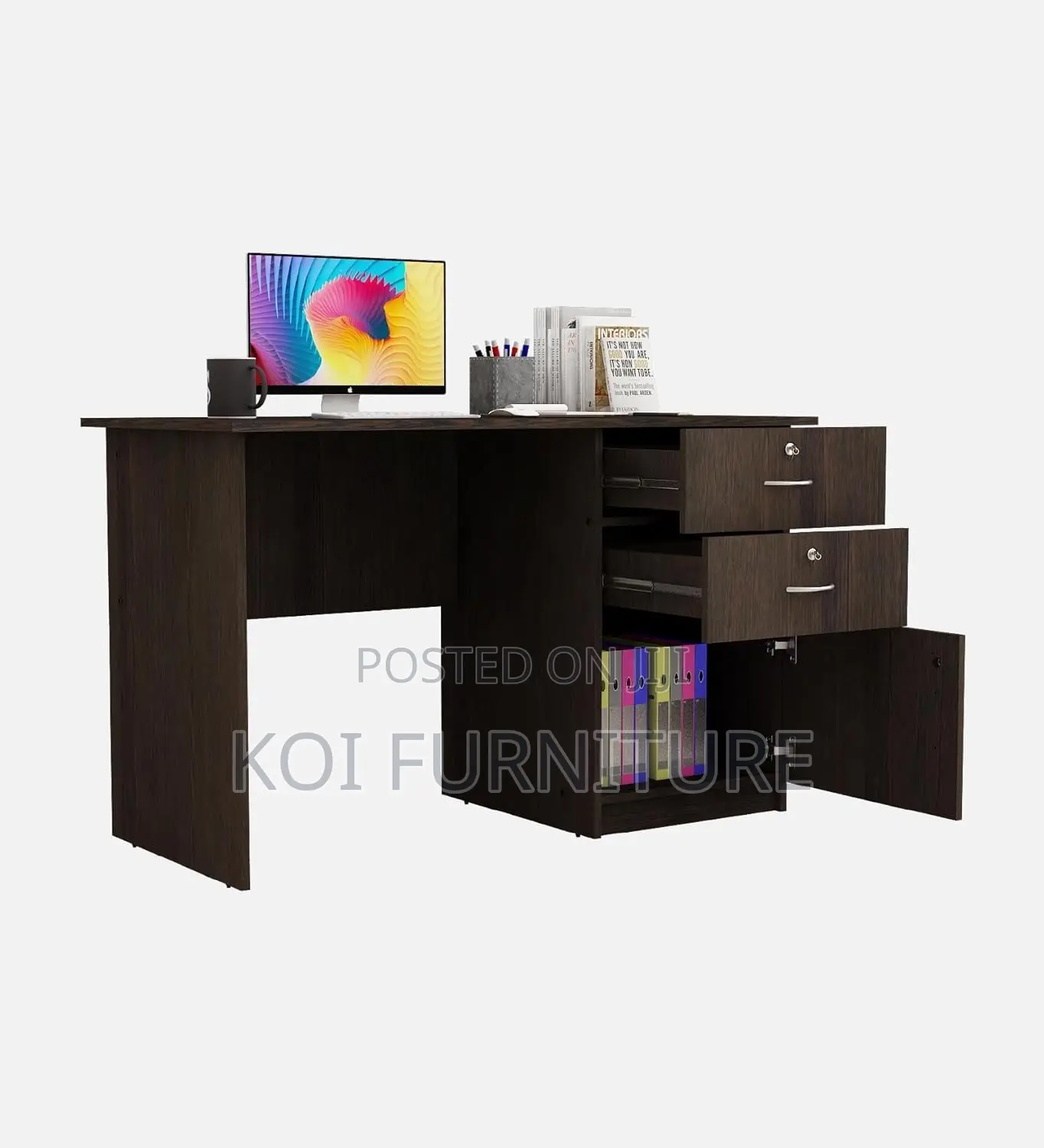 Office Desk; Aerio Classical Home Office Clerical Study Writing Desks