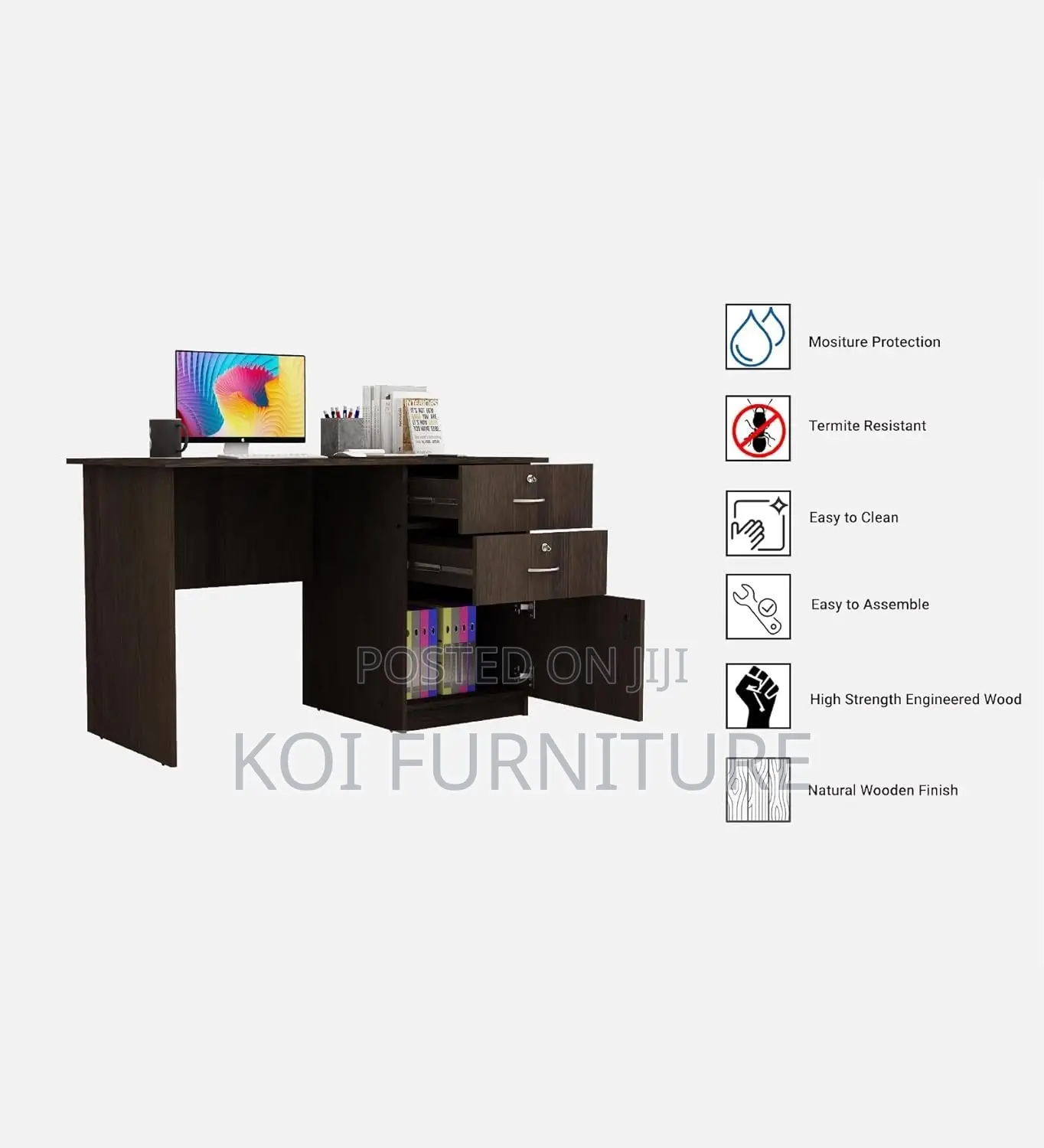 Office Desk; Aerio Classical Home Office Clerical Study Writing Desks