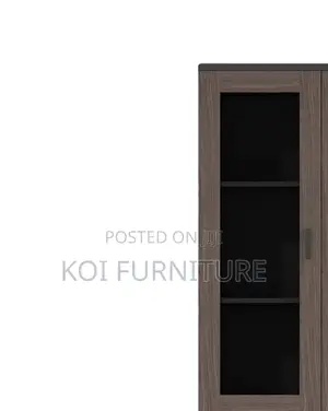Office Cabinet; Two Doors Executive Cabinet With Upper Glass View