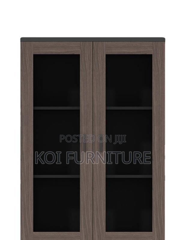 Office Cabinet; Two Doors Executive Cabinet With Upper Glass View - thumbnail 5