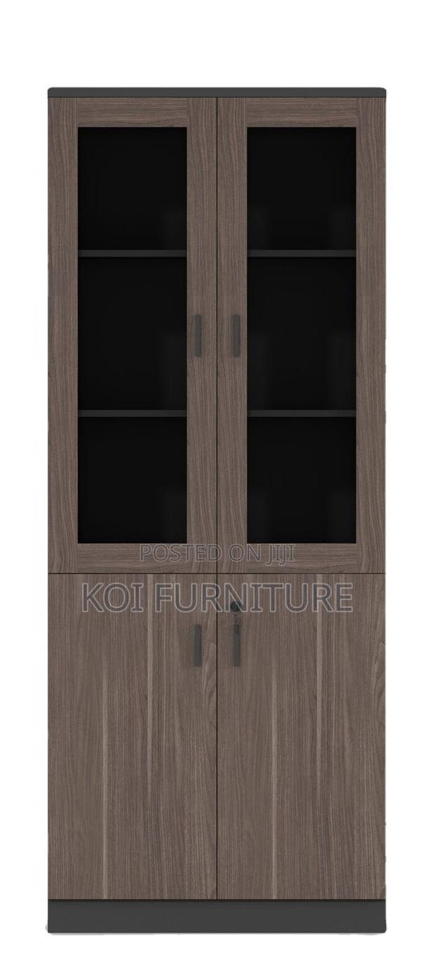 Office Cabinet; Two Doors Executive Cabinet With Upper Glass View - thumbnail 11