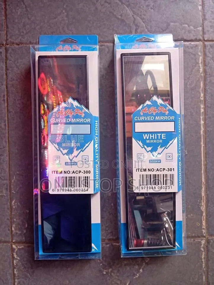 300mm Blue Tinted Curved Interior Rear View Mirror