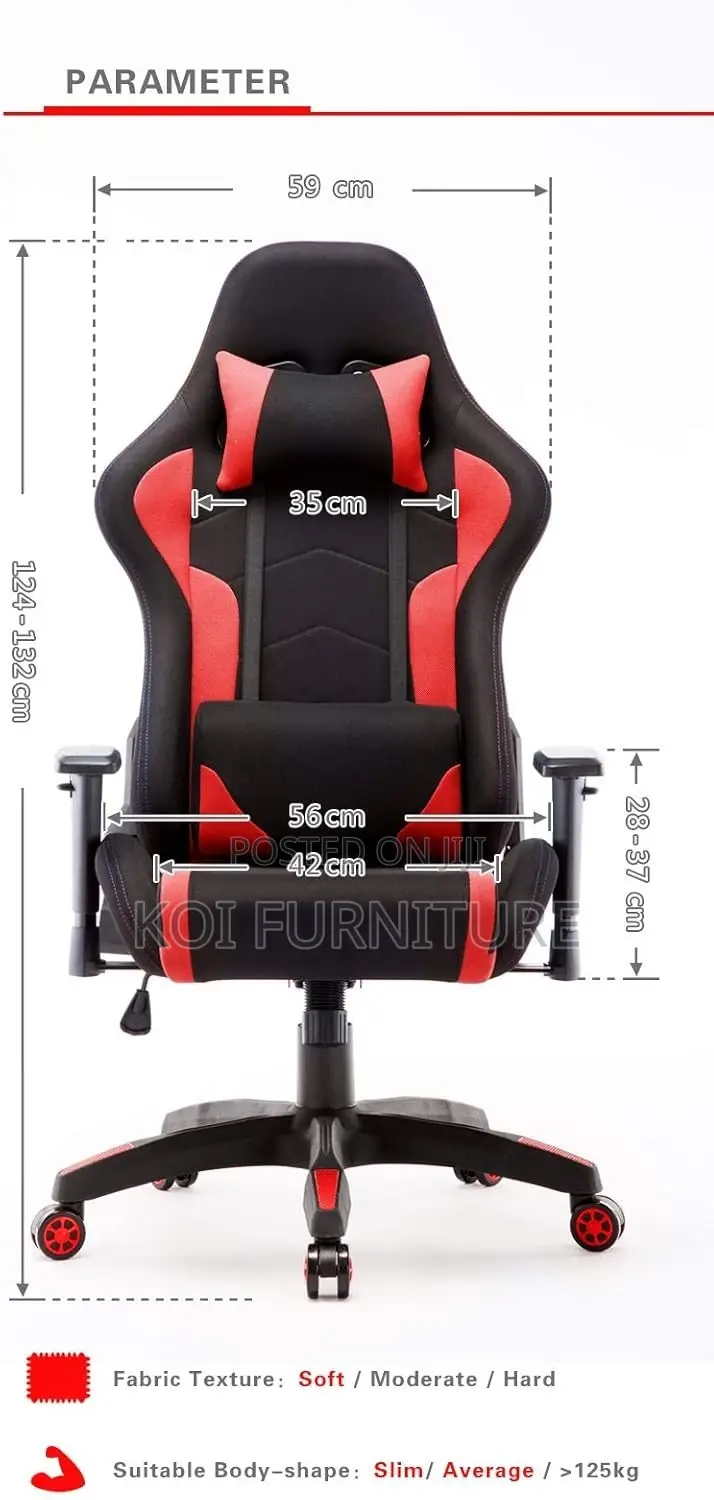 Office Chair; Fabric Ergonomic Office Studio Creators Gamers Chairs