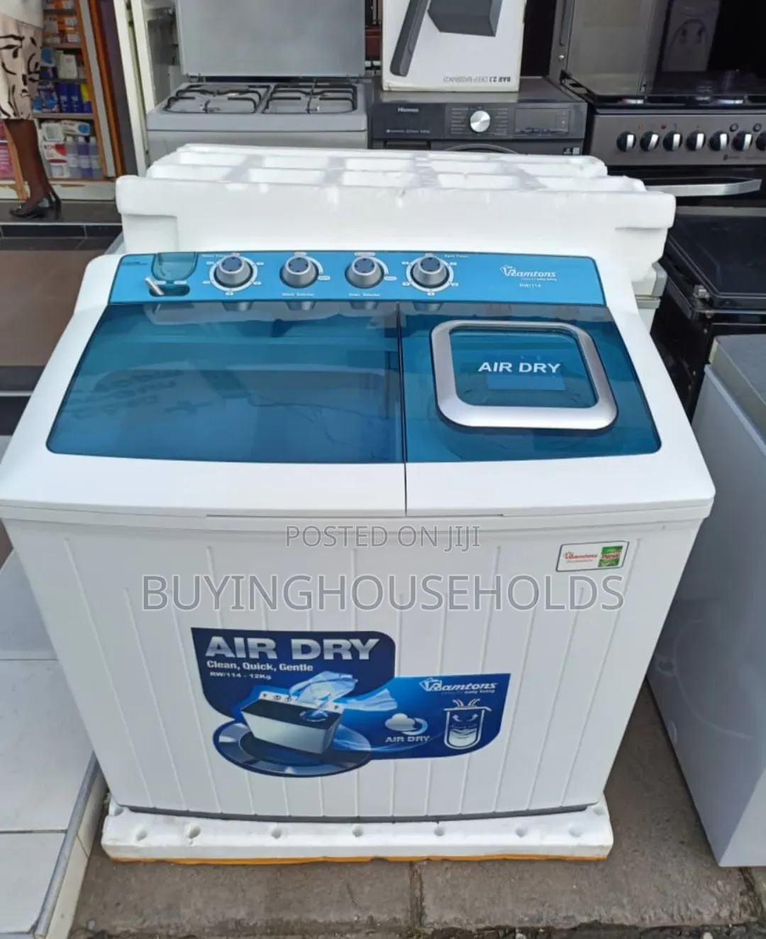 Ramtons 12kg Twin Tub Washing Machine,Used