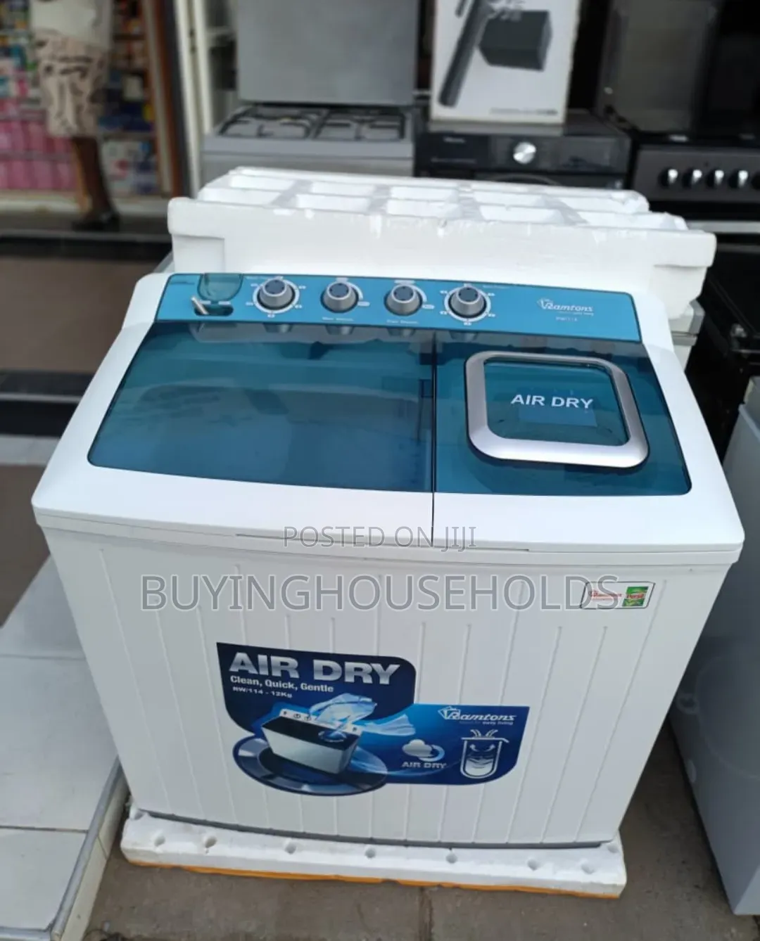 Ramtons 12kg Twin Tub Washing Machine,Used