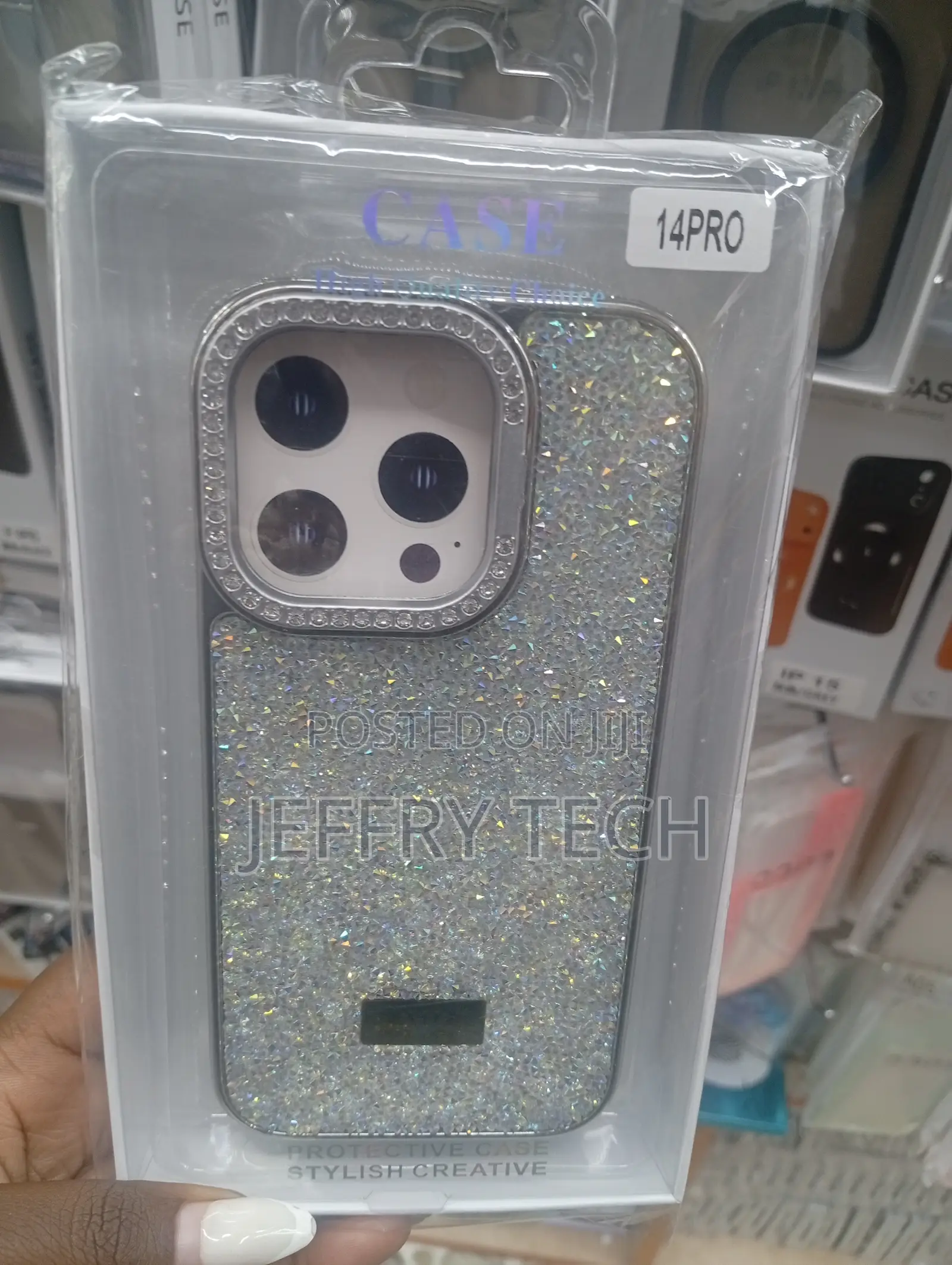 R iPhone 14 Pro Case Glitter Bling Aesthetic Women .