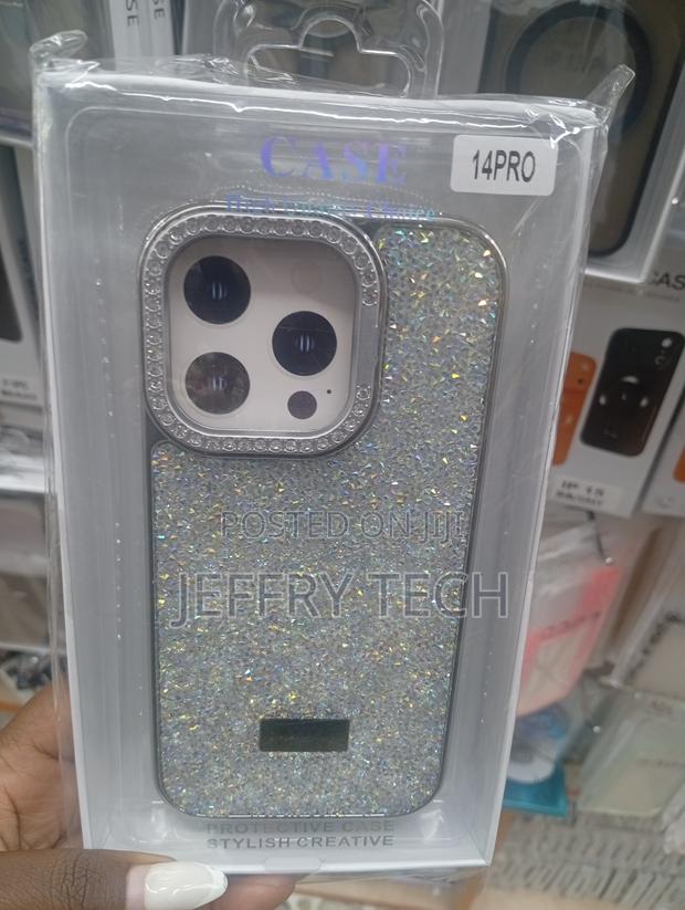 R iPhone 14 Pro Case Glitter Bling Aesthetic Women .